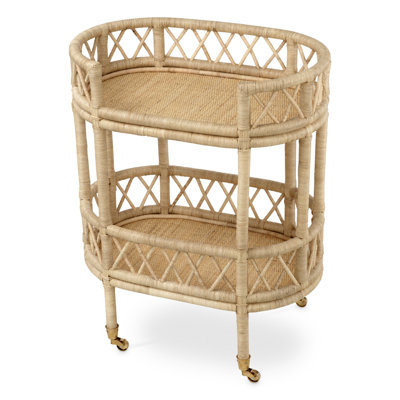 Dorini Bamboo / Rattan Bar Cart