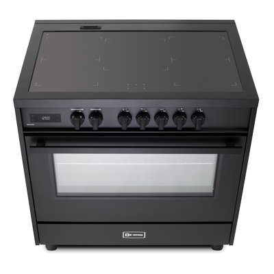 Verona Ult Midnight 36" 5 Burner Induction Range Full Black