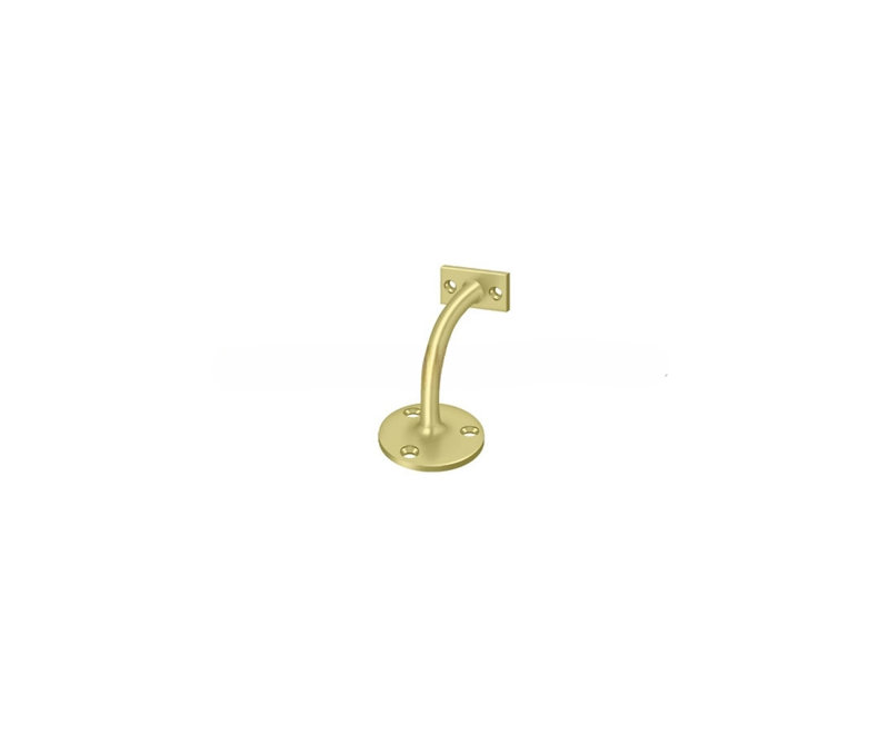 3.25" Projection Light Duty Hand Rail Bracket, Polished Brass