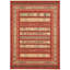 Tapis décoratif géométrique rouge profond Frederik-40282795