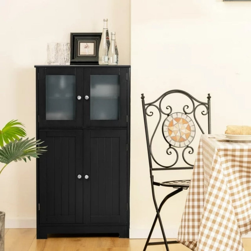 Naol Freestanding Bathroom Cabinet, Black