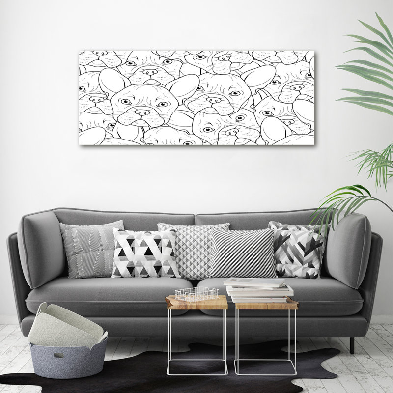 French Bulldogs - Wrapped Canvas Print