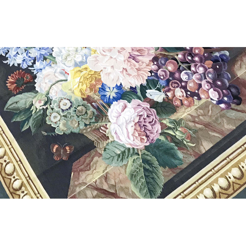 Hand-Knotted High-Quality Multi-Colored Area Rug