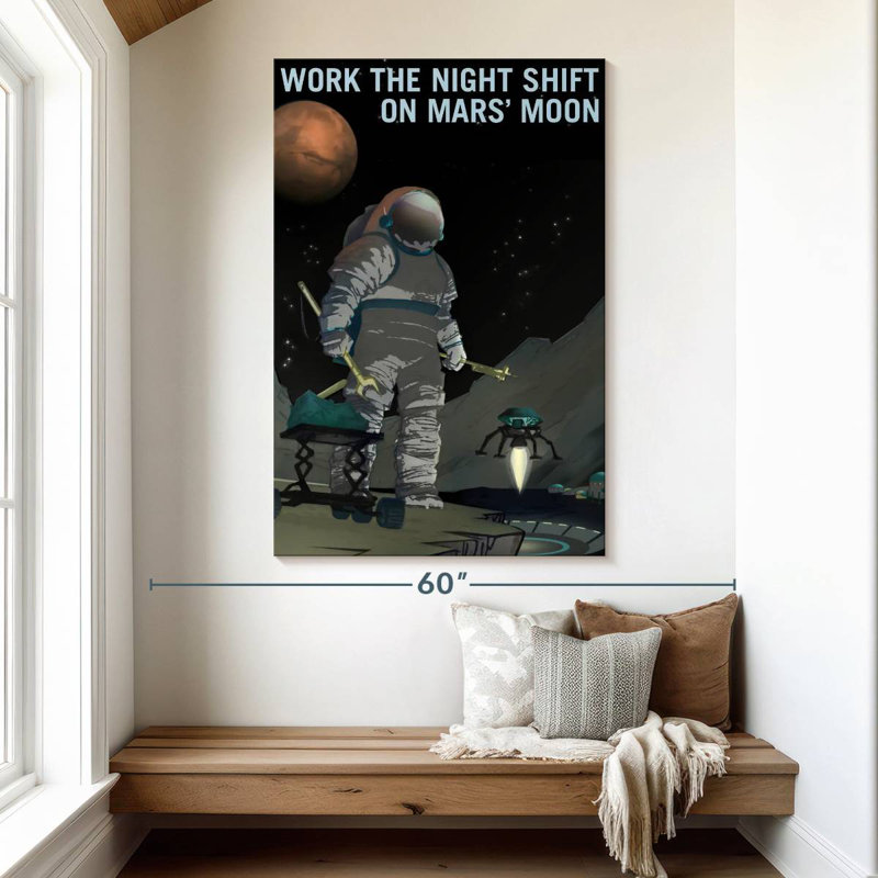 Oberle Mars Explorers Wanted Poster VI, 51" H x 34" W