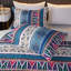 Ensemble de courtepointe pour grand lit Boho - Couvre-lit bleu bohémien léger pour le décor de la chambre à coucher-766212691