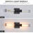 2 - Light Dimmable LED Bath Bar