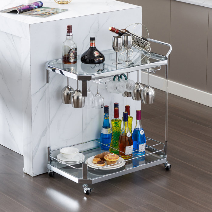 Rebrilliant Kibwe Bar Cart & Reviews | Wayfair