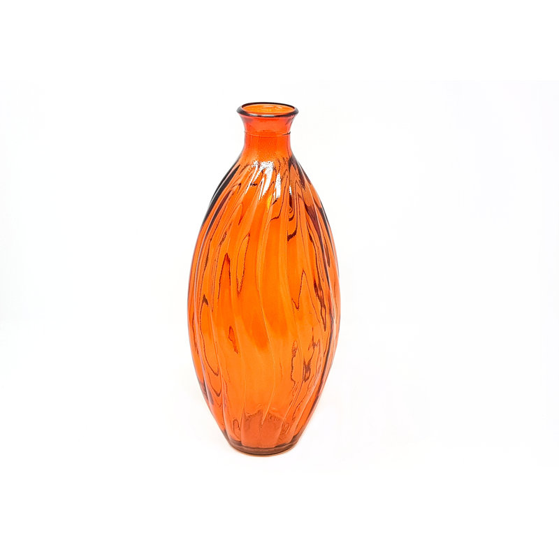 Leonardo Glass Table Vase, Orange