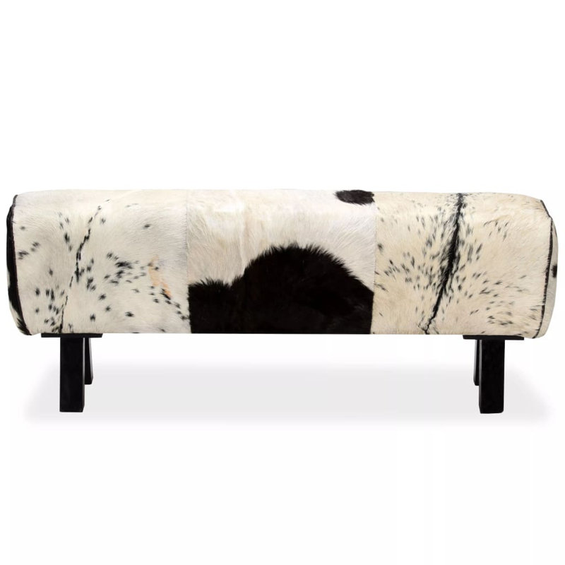 Ira Genuine Leather Upholstered Bench