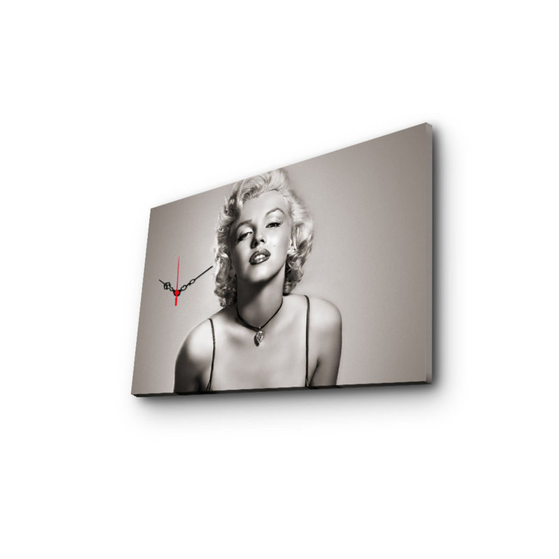 Elegant Decorative Canvas Wall Clock, 17.7 x 27.6 inches | 100% Suede Canvas, 100% Wooden Frame (Thickness: 1.2 inches) | Stylish Home Décor for Living Room, Bedroom & Office, Unique and Functional Timepiece