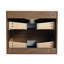 Meuble-lavabo de 24 po de couleur chêne brun, glissières de tiroir à extension lisse aux 2/3, grain de bois, facile à assembler, entretien moderne, 45 poignées invisibles, tiroir à fermeture en douceur, contreplaqué, idéal pour