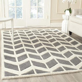 Diren Hand Tufted Wool Chevron Rug