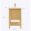 Meuble-lavabo en bois avec tablette réglable-1353622476