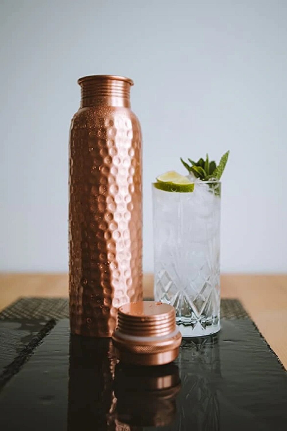 Perilla Home 25.36oz. Copper Water Bottle