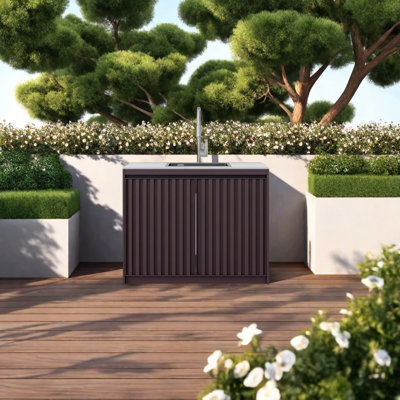 Outdoor Aluminum Cabinet with Sink