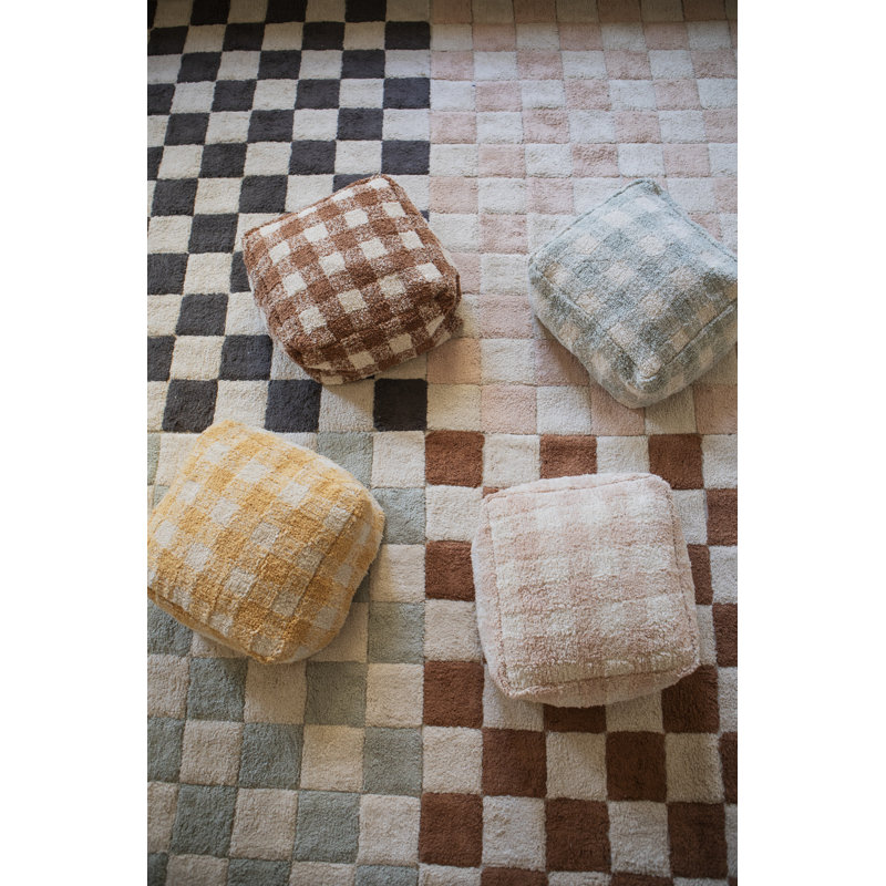 Tapis rectangulaire en coton tissé à la main Little Chefs, Rectangle 5 pi 7 po x 8 pi