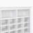 Design 24 Shoe Cubby Console, Modern Shoe Cabinet With Curved Base