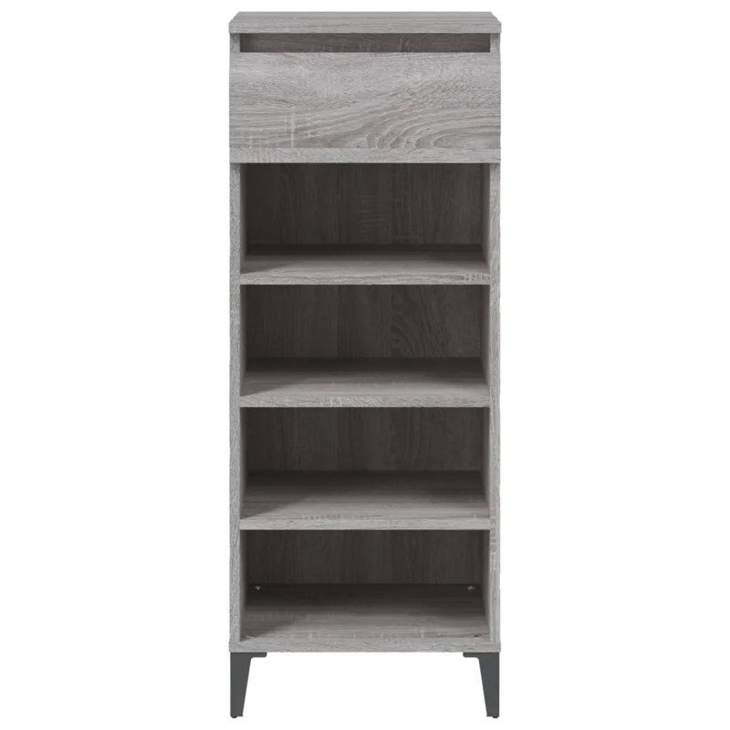 8 Pair Shoe Rack, Grey