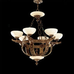 Melilla 8 - Light Chandelier, 35"H x 33"W x 33"D