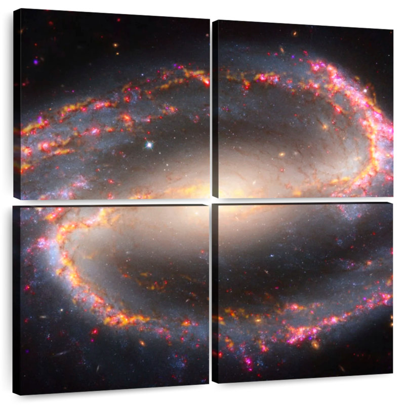 Oberle Multiwavelength View Of NGC 1300, 18" H x 18" W