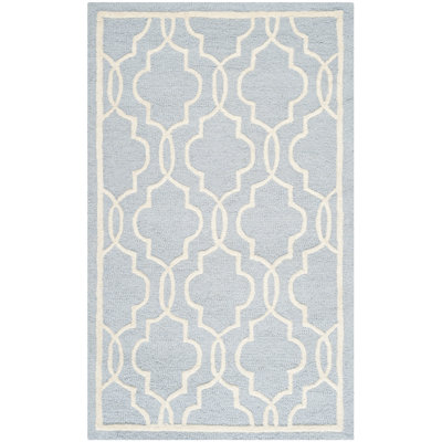 Malaki Geometric Wool Hand Woven Area Rug