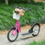 Pneus gonflables de 16 pouces et scooters pour enfants avec porte-gobelet à structure métallique, conception réglable