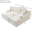 Méridienne surdimensionnée 87 po avec canapé-lit moelleux 87 po-124570338-109255015