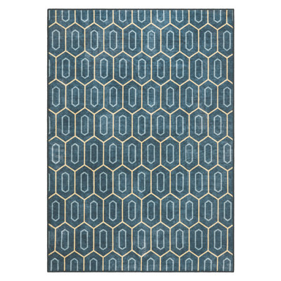 EVERWASH Haven Mod Geo Machine Washable Area Rug with AirFlo Technology