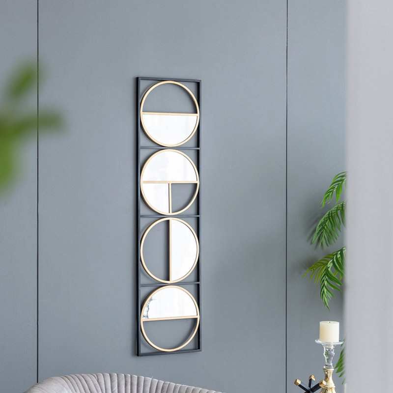 Miroir mural 47,2 po Eclectic, 47,23 po x 12,23 po