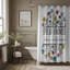 Shining Kind Heart - 1 Piece Standard Shower Curtain-660959095
