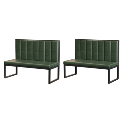 Banc rembourré en similicuir Modern
