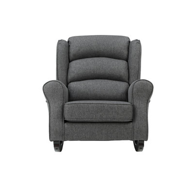 Fabien Gray Fabric Rocking Chair