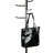  Freestanding Coat Rack, Multi-Hook Organizer for Office or Entryway, Metal, Silver