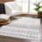 Dounia Transitional Performance Blue Area Rug-651360423