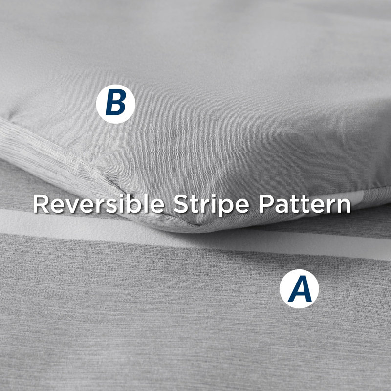 Bedsure Comforter Set 7 Pieces, Bedding Set for Bed Reversible, Cationic Dyeing Bed in a Bag with Comforter, Sheets, Pillowcases & Shams