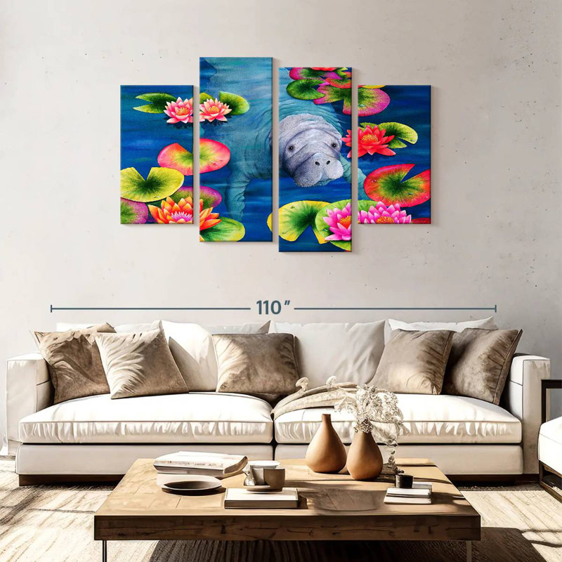 Thé haut Bramate Manatees, H 48 po x l 75 po