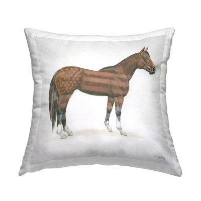 Coussin décoratif à imprimé drapeau américain par Wellington Studio