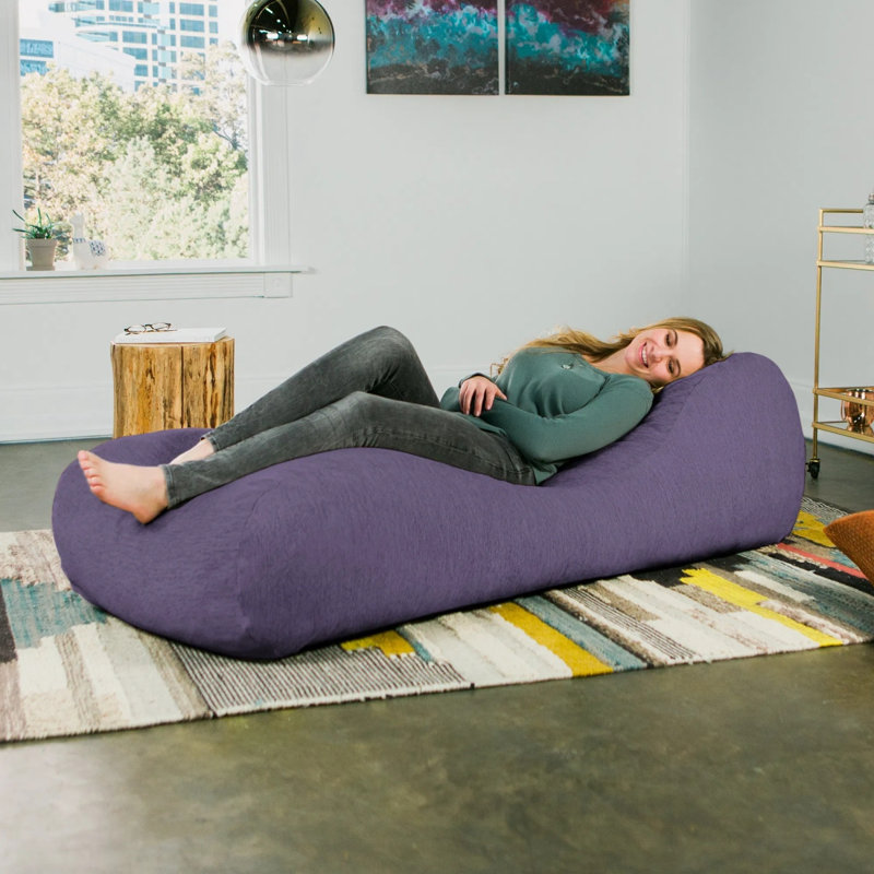 Fauteuil à billes profilé avec méridienne ergonomique inclinable pour la détente et la détente à l'intérieur