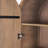 Kathy Shillington Reverse Fluted Light Brown Wood Curio Cabinet