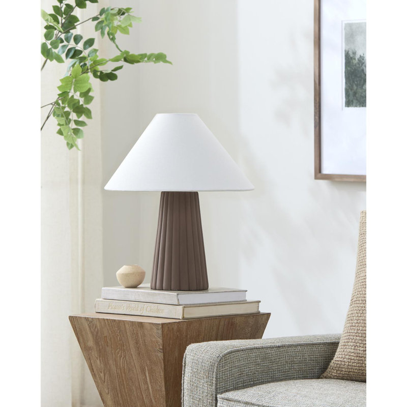 Grove Burkhalter Table Lamp, Dark Brown