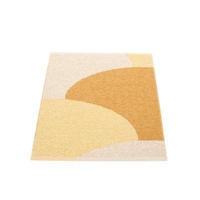 Rug HILL Ochre/Pale Yellow/Cream 2.25 x 8.75 ft