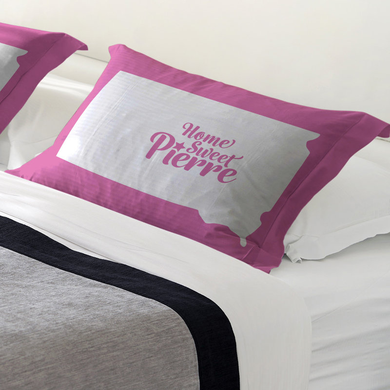 Sham Set, Queen, Pink, Polyester