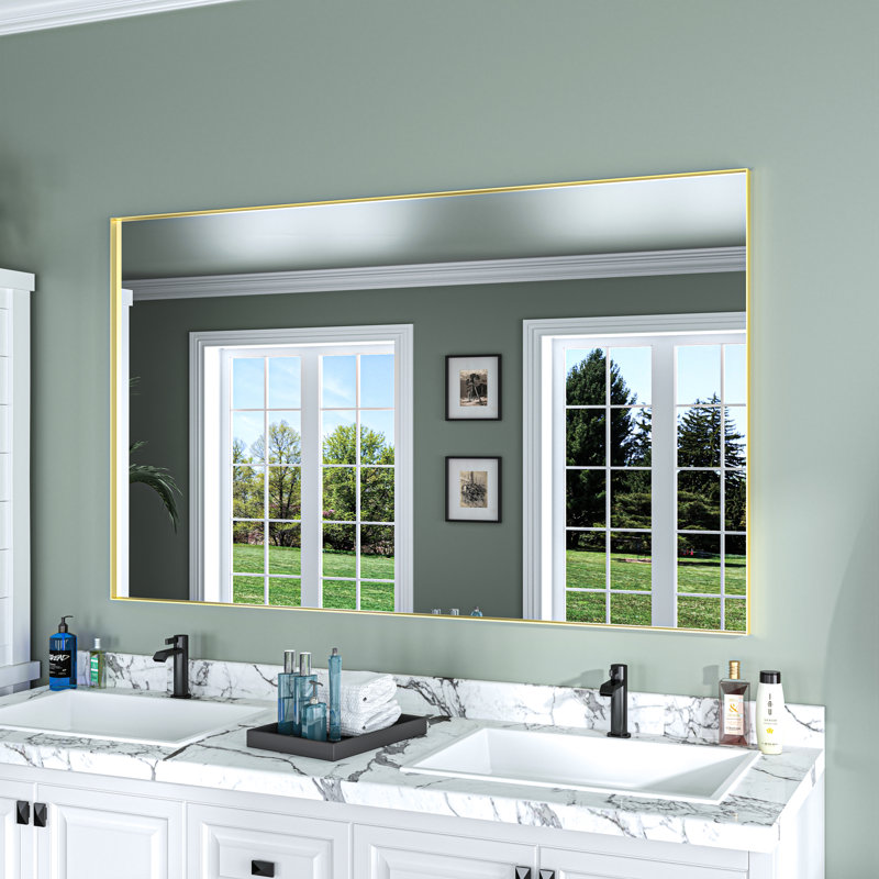 Miroir mural Earsell, 24 po x 36 po, Noir