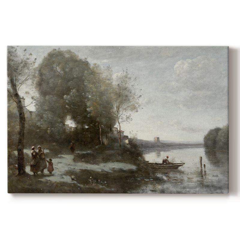 Paysage rétro - CD XXXIV, reproduction d'art sur toile, H 19 po x l 28 po