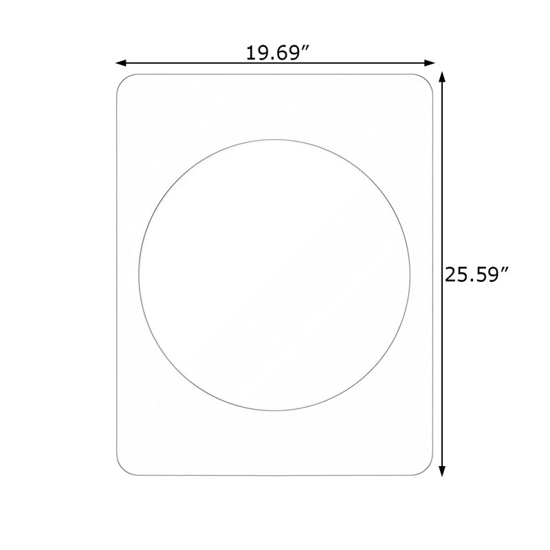 Miroir rectangulaire en similicuir, H 35,43 po x l 27,56 po, Yellow