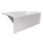 Kingston Brass Aqua Eden 60-Inch Acrylic Rectangular 3-Wall Alcove Tub with Armrests-55204557