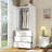 2-Door Armoire Wardrobe, Wardrobe Closet with Drawers
