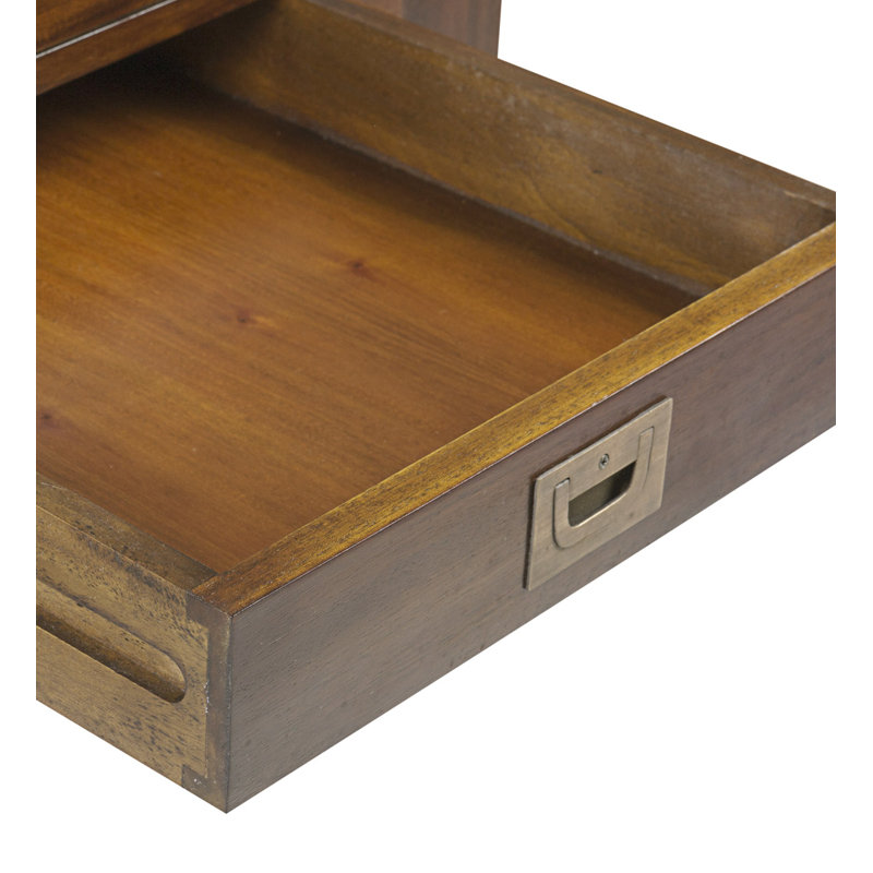 Flamingo Solid Wood Four Leg Coffee Table with Storage