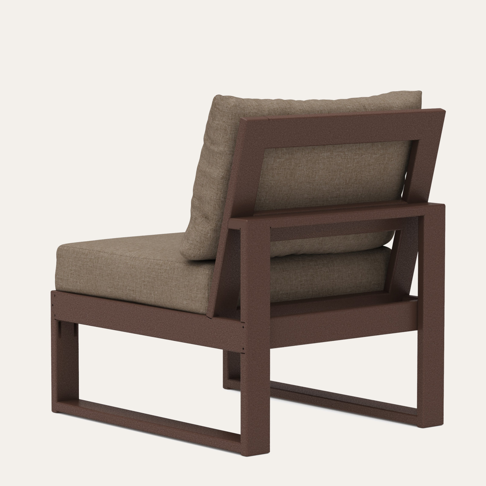Edge Patio Lounge Chair, Spiced Brown Revolution®, Mahogany