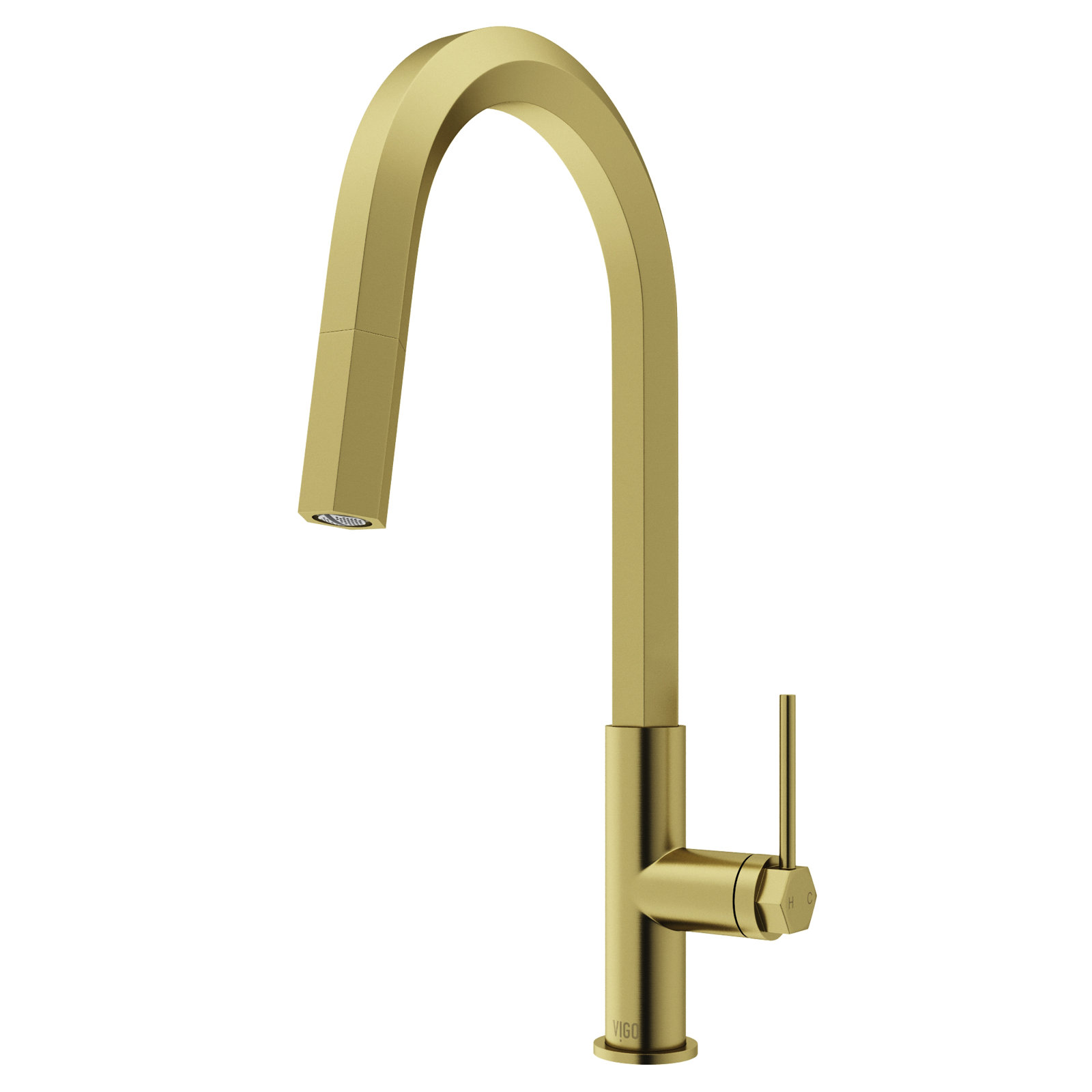 Hart 18" H 1-handle Pull-Down Kitchen Faucet, Matte Brushed Gold